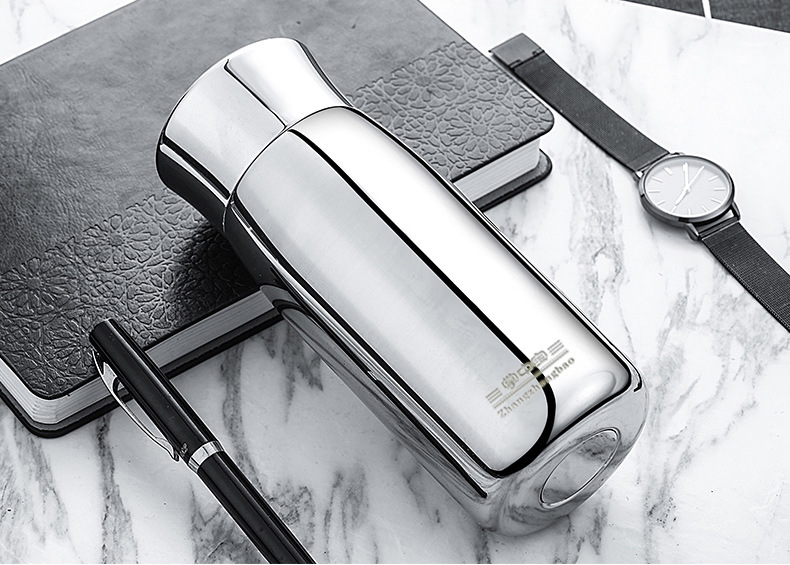 金色印象316全钢无塑料保温杯男女商务泡茶杯大容量便携车载水杯