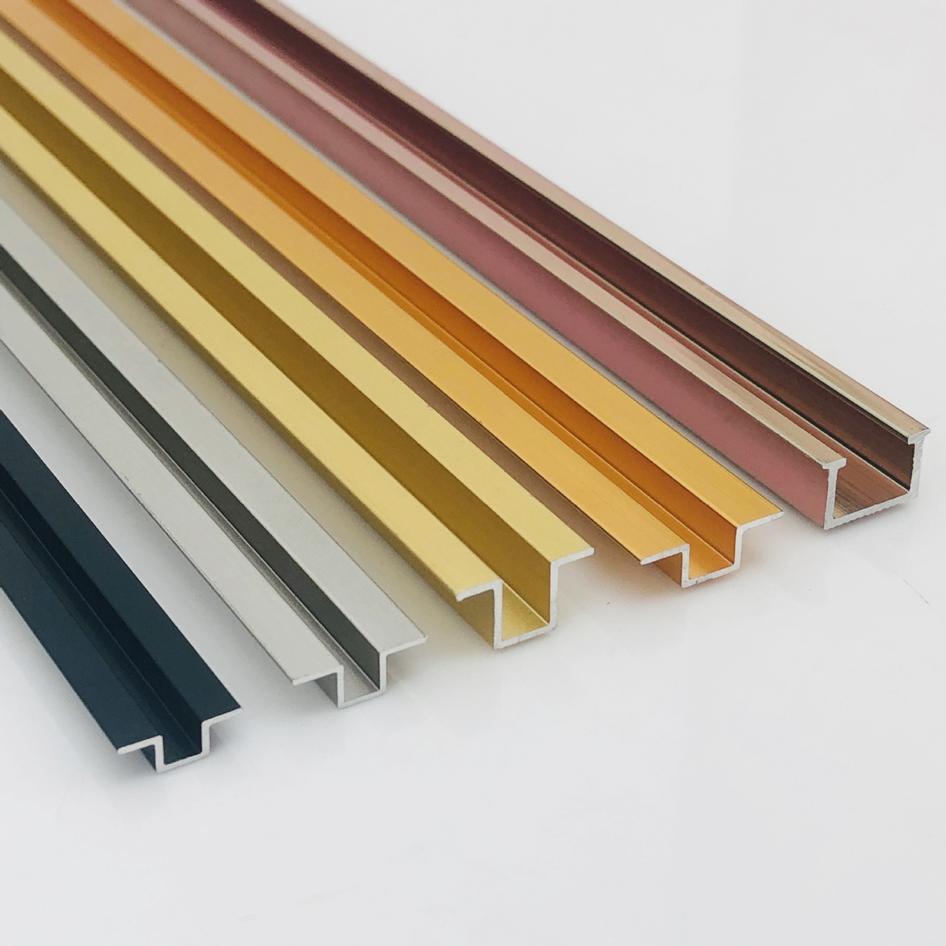 u型条铝合金 几型条卡槽压条几字条u型门嵌条收边条异型装饰扣条