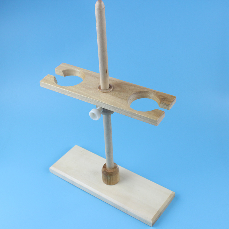 分液漏斗架 木分液漏斗架2孔 实验室仪器 实验室用品 实验器材