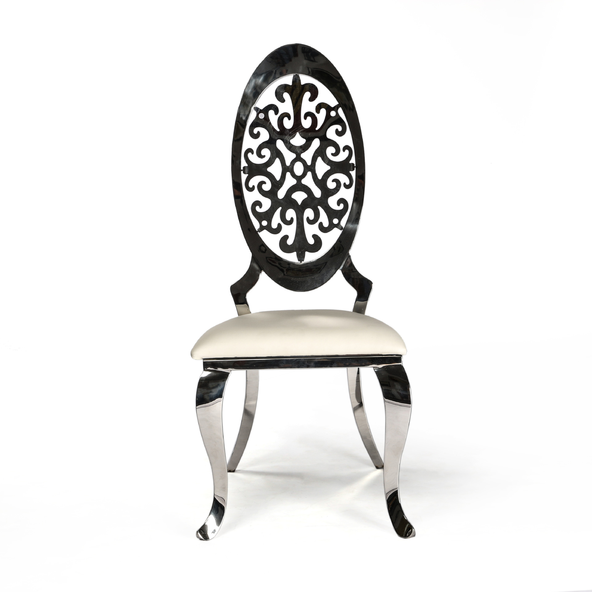 现代简约金属靠背椅子 餐厅酒店宴会婚庆椅子酒店欧式不锈钢椅子