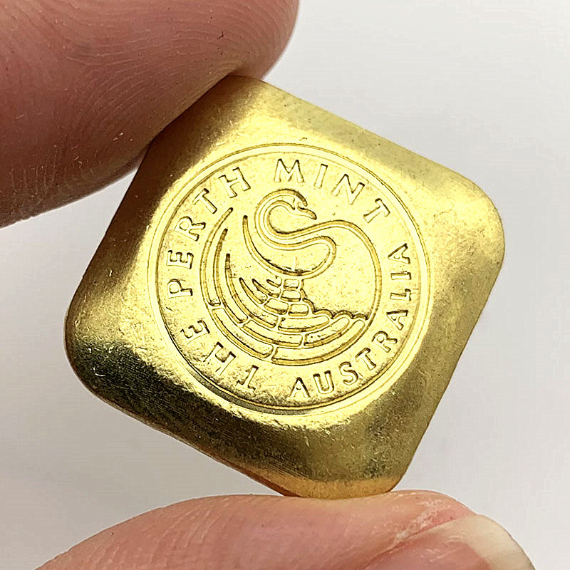 方块黄铜金币纪念币正方形异形金币硬币20mm外币收藏工艺品方形镀