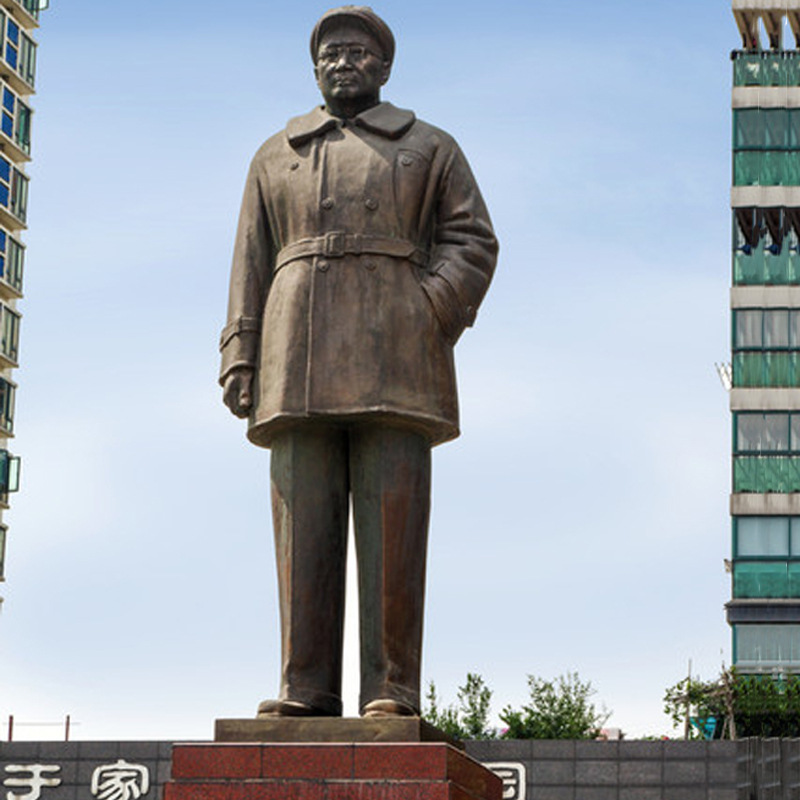 厂家供应 铸铜近现代人物雕塑 十大元帅刘伯承铜像户外广场摆件