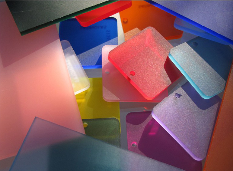 定制 单双面半透明和彩色亚光磨砂亚克力面板 扩散板led灯光板