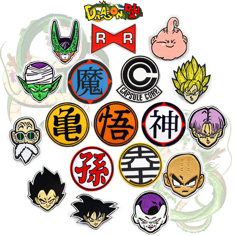 文萍精品刺绣布贴高端服装饰品辅料 贴布徽章七龙珠动漫元素