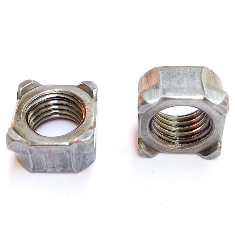 四方焊接螺母m4m5m6m8m10四角碰焊螺帽焊接方螺母点焊螺母928b型