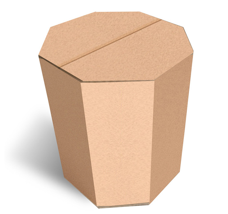 力嘉包装创意瓦楞家居八角凳摆件环保瓦楞纸家具展装饰台定制展览