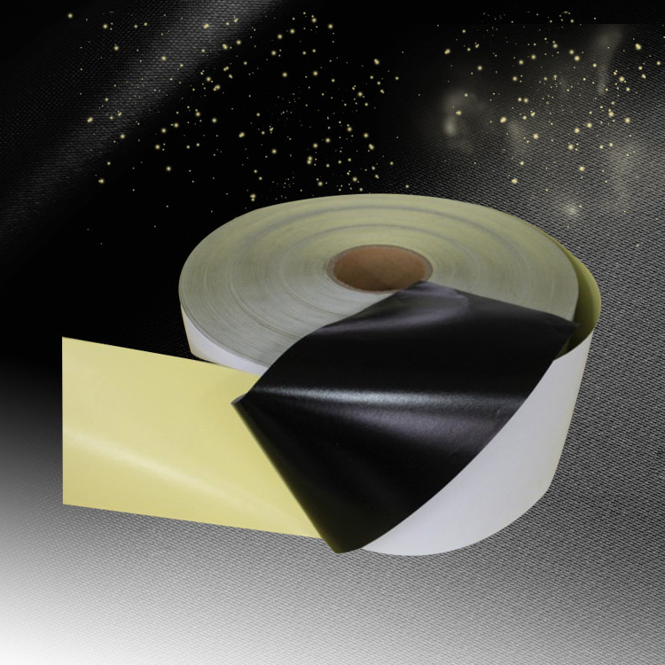 深圳80克黑胶 可移 强粘铜版纸不干胶材料生产厂家