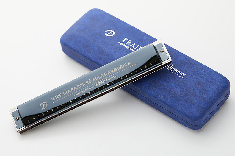 天鹅追梦人28孔复音口琴 初学者学生专业演奏级高级成人重音c调琴