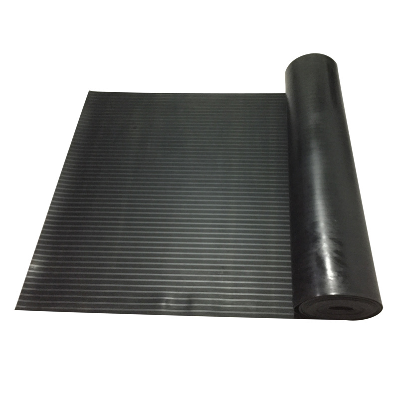 橡胶板5mm绝缘垫高压绝缘橡胶板10kv配电室用防滑绿色条纹胶皮垫