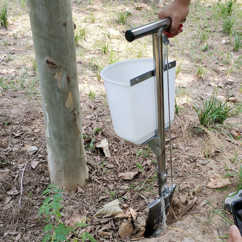 果树施肥神器农用硬地追肥枪人工小型机械果园深层下肥铲锹施肥器