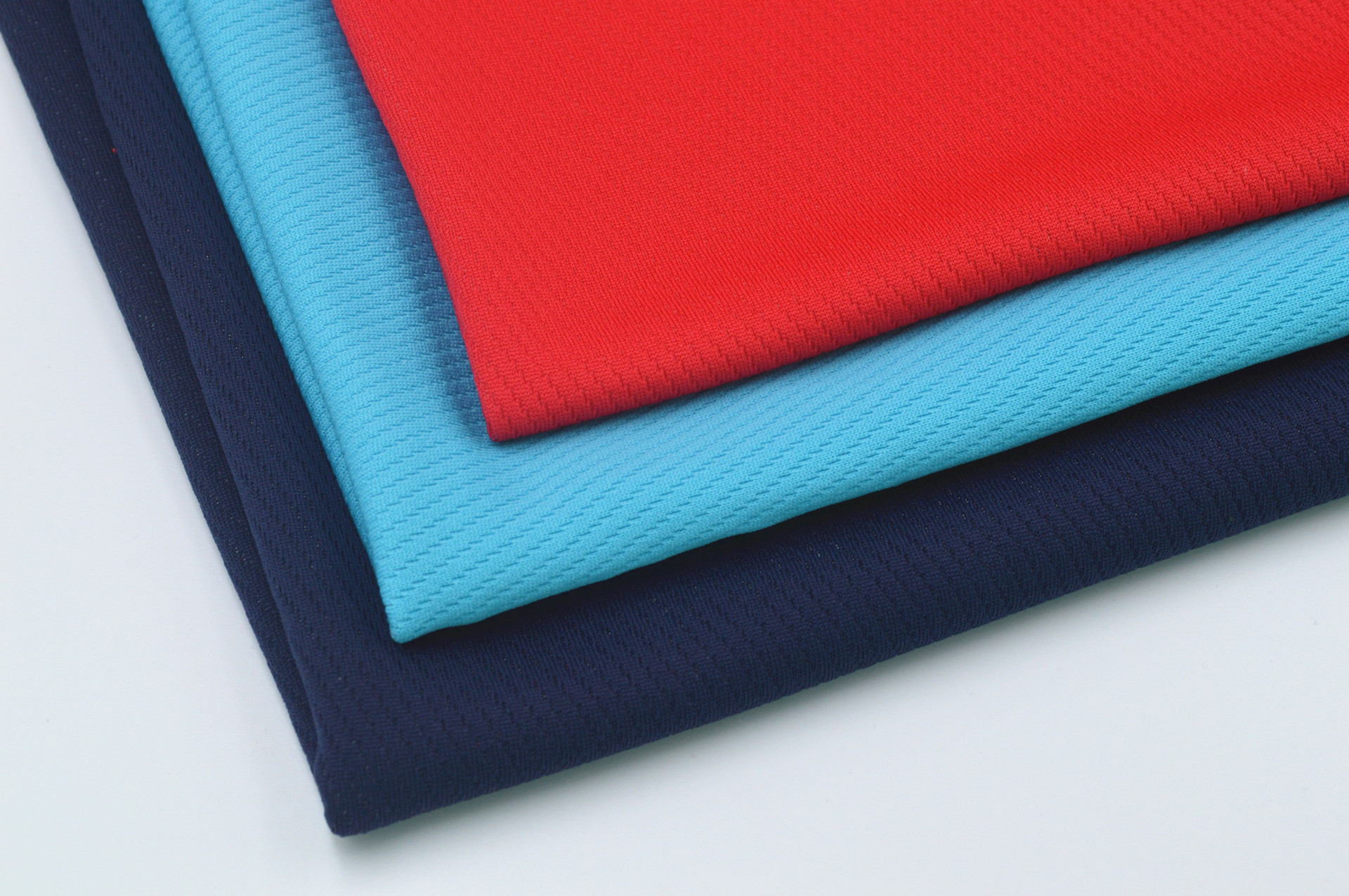 原纱单向导湿布 丙纶斜纹网眼面料 创新环保功能性出口户外t恤布