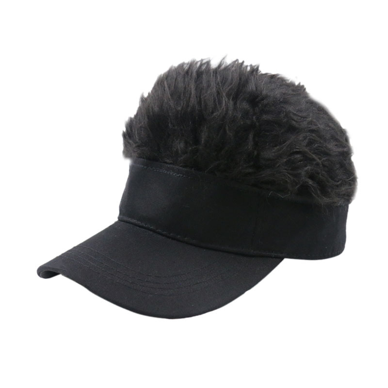 Amazon Cross-Border Creative Performance Wig Baseball Hat Hip Hop Sunshade Golf Cap Funny Duck Tongue Sun Hat