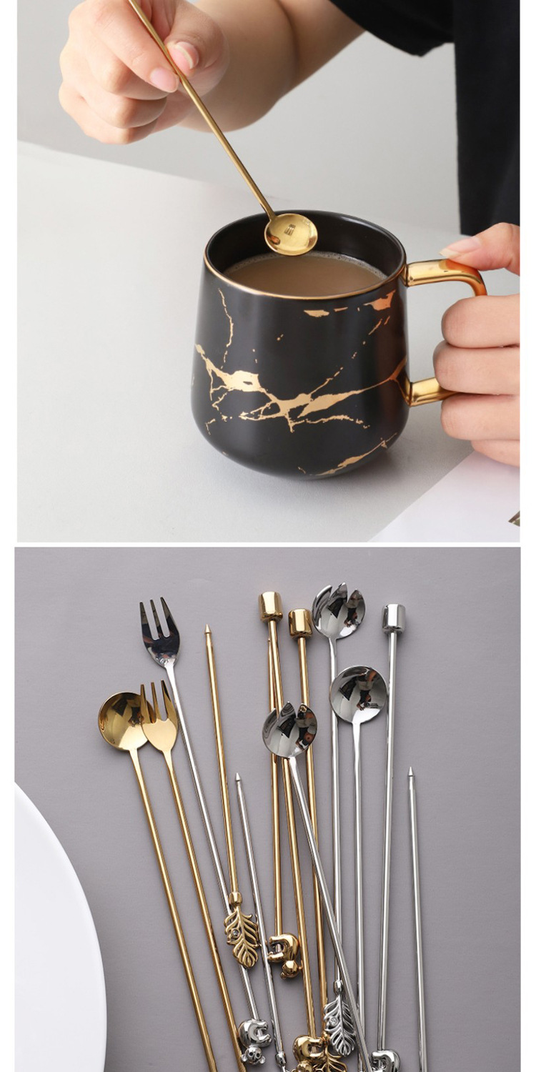 金属鸡尾酒调酒棒不锈钢咖啡搅拌棒奶昔茶果汁饮料调酒勺搅拌器