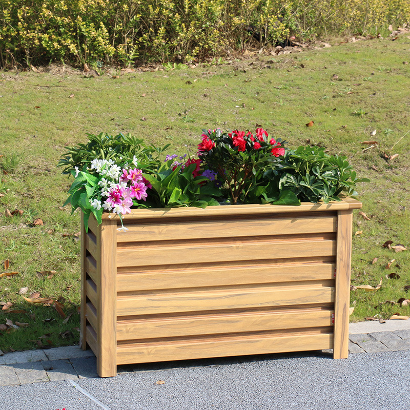 落地式铝合金花箱花槽 防腐景观工程市政道路护栏隔离 支持定制