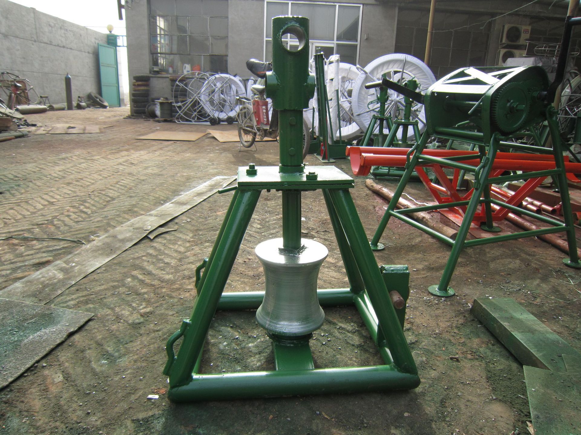 0成交0个厂家现货人力绞磨带钢丝绳 stm-5t手推式绞磨机手扶绞磨