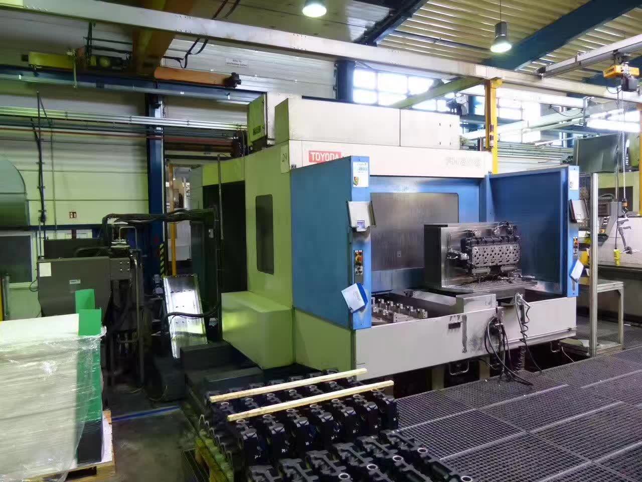 转让处理八成新法那克系统【丰田工机fh80s双工位卧式加工中心】