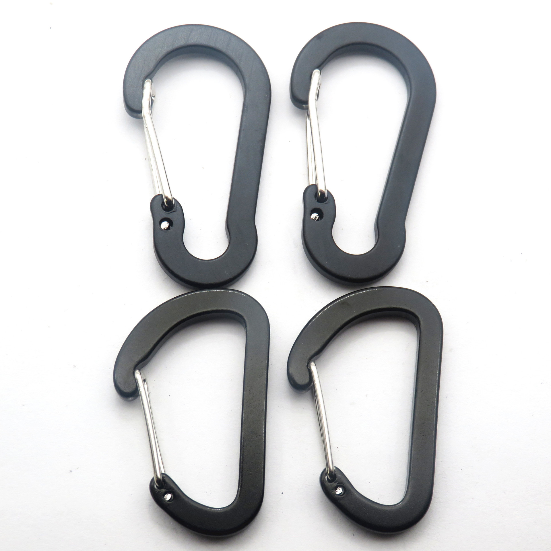 厂家直供高品质4号d型钢丝扣 彩色铝合金登山扣 背包挂扣扁平挂扣