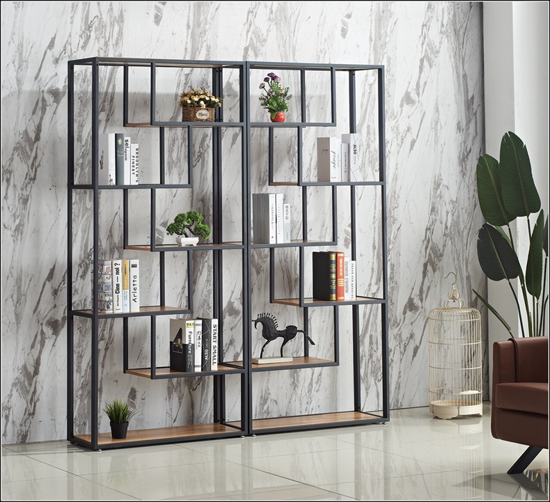 铁艺展示架工艺品陈列架小摆件放物架落地小格子服装店餐厅广告架