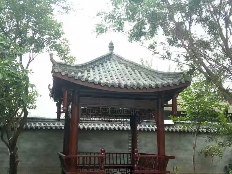 厂家批发木质古建四角亭子 户外仿古实木凉亭 古建四角凉亭