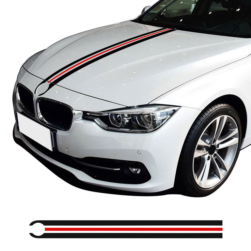 适用于宝马引擎盖贴纸3系5系7系x1x3x5个性拉花通用车贴机头盖贴