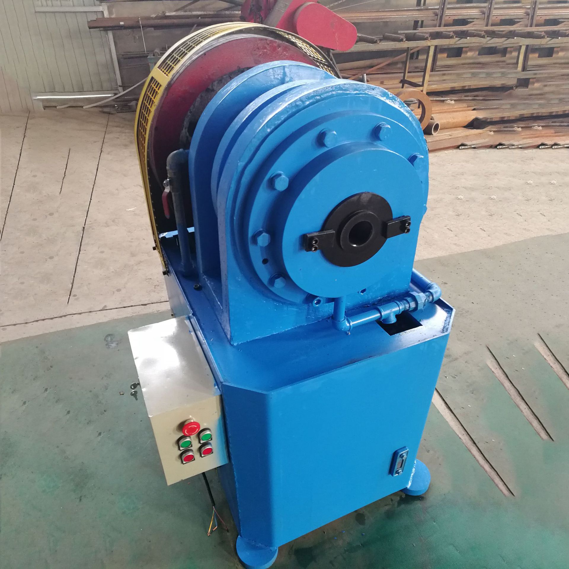 新款低噪音锥度缩管机捶打式电动缩尖机32型圆钢缩管机