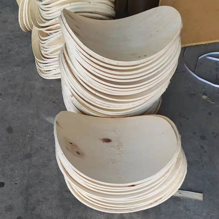 山东弯曲木现代木质工艺 创意小边弯曲木茶几 婴儿床头弯曲板木条