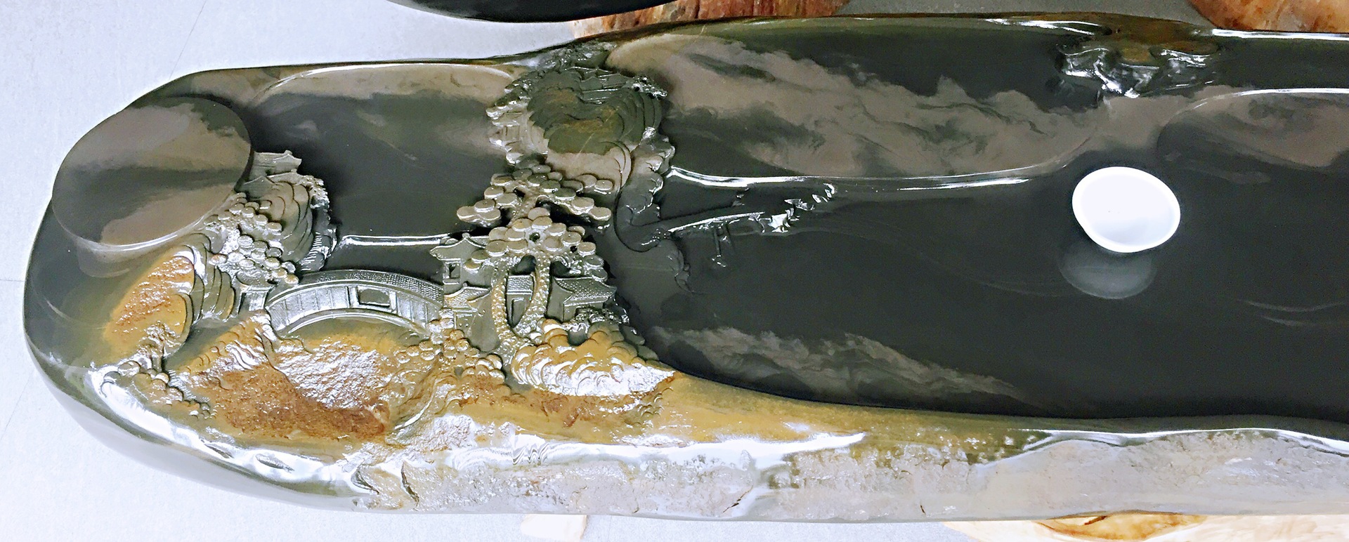 江西婺源龙尾砚 80年代砚台厂 螺纹 学生砚台 送礼佳品厂家批发