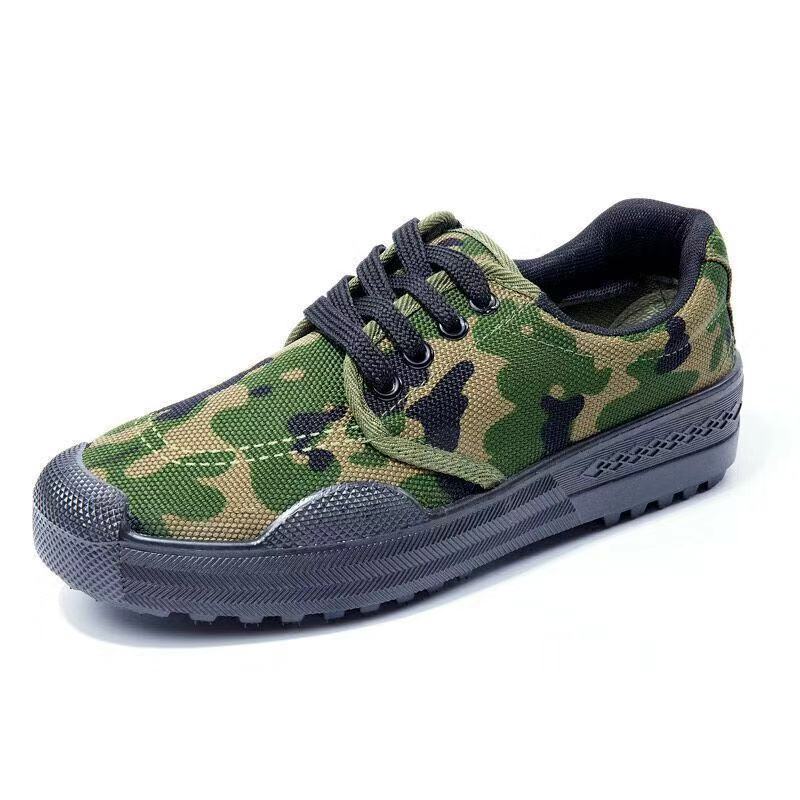 Liberation Shoes Men's Non-Slip Rubber Sole Military Training Rubber Shoes Breathable Labor Protection Training Shoes Migrant Worker's Shoes Low-Top Sports Canvas Shoes