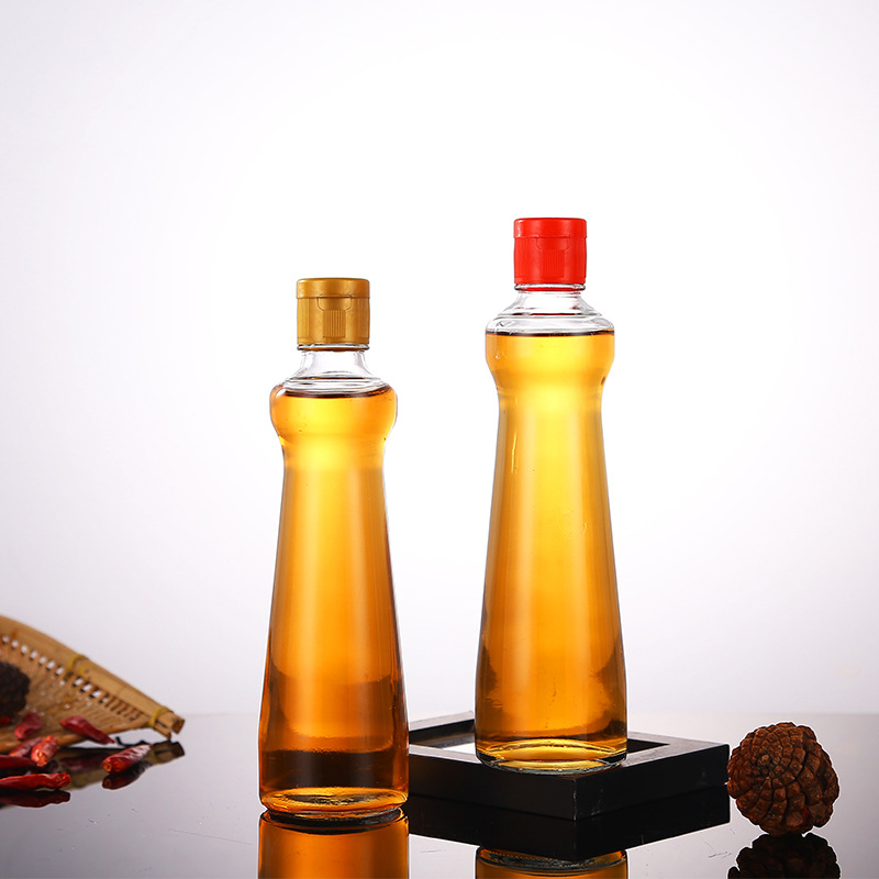 芝麻油瓶玻璃透明款式多多山茶油香油玻璃瓶金龙鱼香油玻璃空瓶