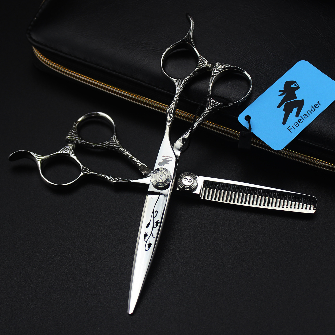 60寸刀头花美发剪刀理发剪平剪刘海剪