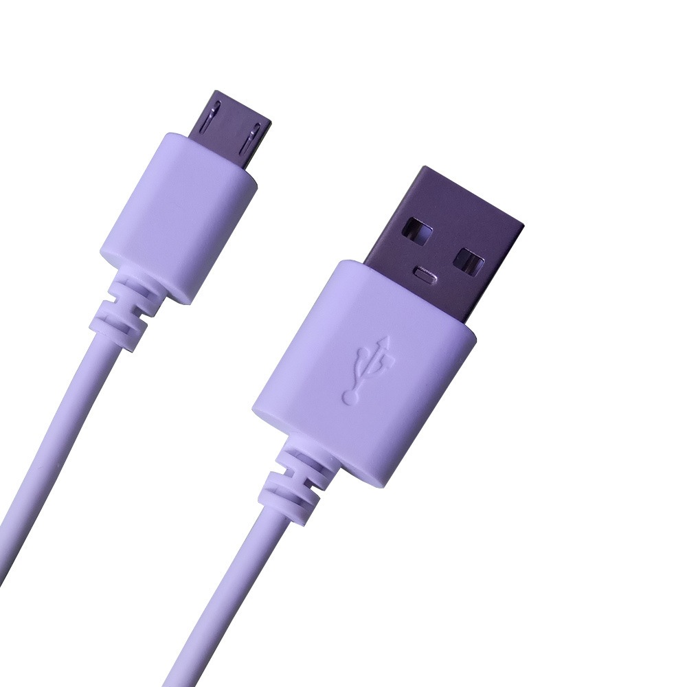 pvc普通数据线 1米2a好品质全新料注塑头手机充电线定制 厂家