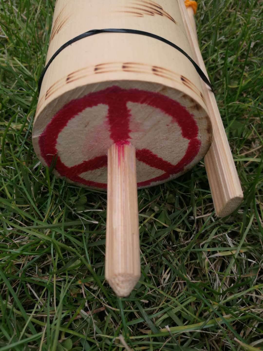 印度尼西亚 竹玩具 碳化 手工益智,怀旧童趣 特色文化-- 竹陀螺