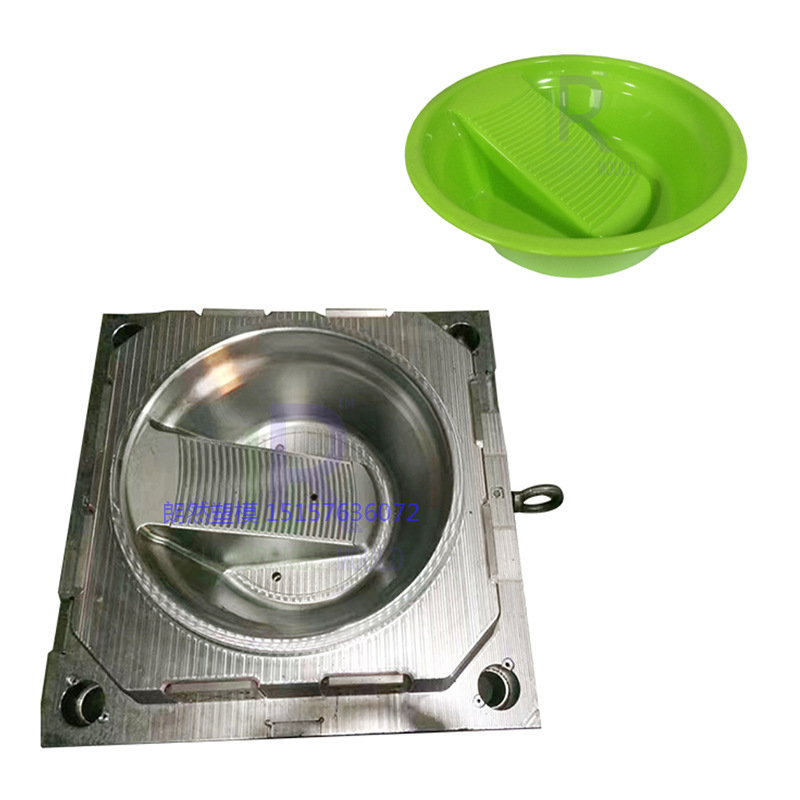 带搓衣板洗衣盆模具 轻便实用 厂家直供 朗然设计制造注塑模具