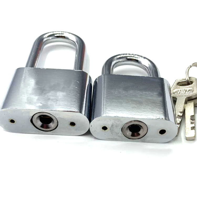 厂家直销大圆角叶片挂锁防盗防橇仿不锈钢通开锁小锁头锁子宿舍用