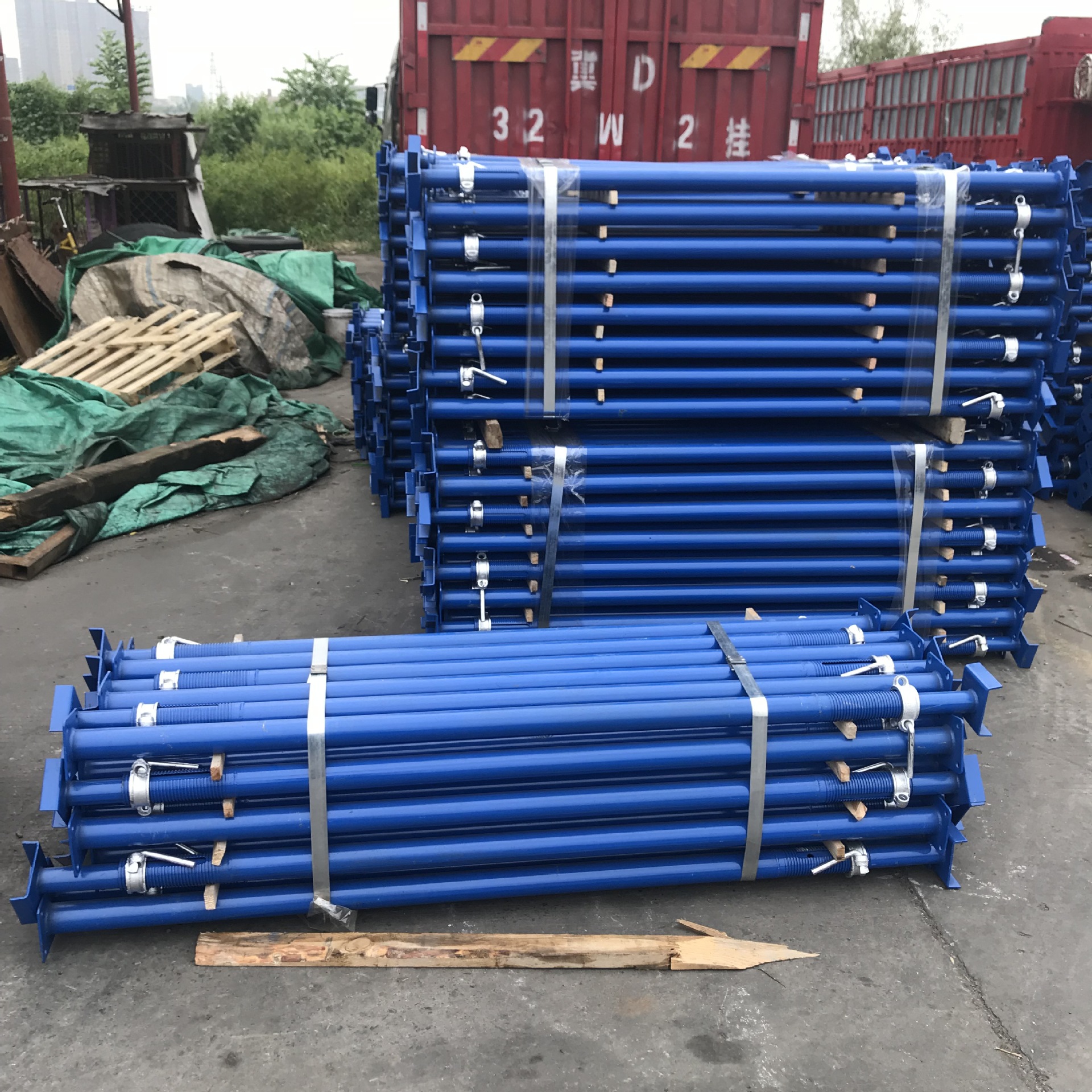 厂家直销 钢支撑斜支撑 建筑钢支撑 三脚架支撑 可调节喷塑钢支撑