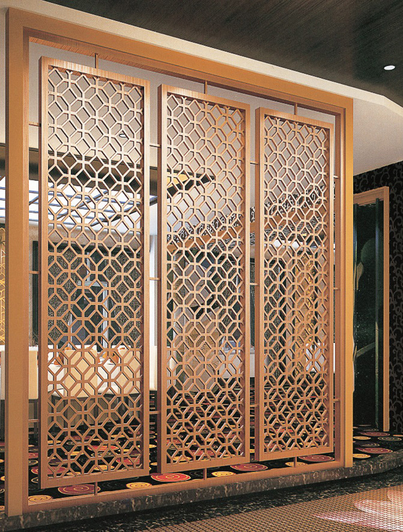 佛山厂家直销 客厅铝艺雕花屏风 豪华铝合金屏风 铝艺屏风隔断