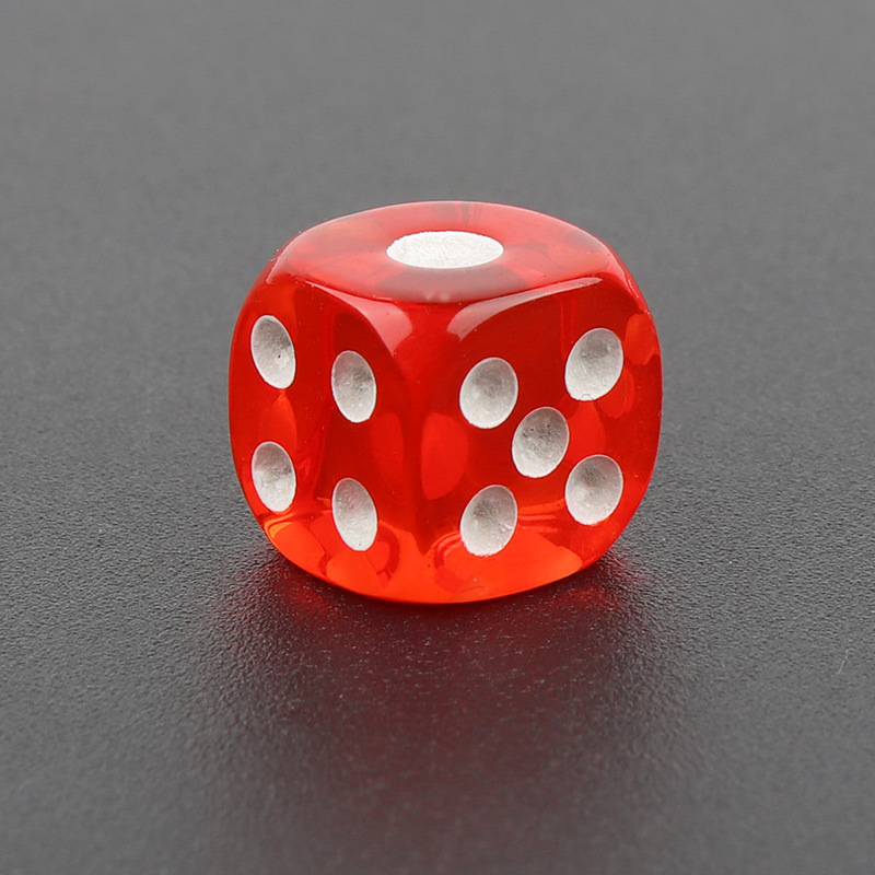 彩色圆角水晶12#14#16#透明骰子酒吧ktv益智休闲娱乐筛子骰子色子