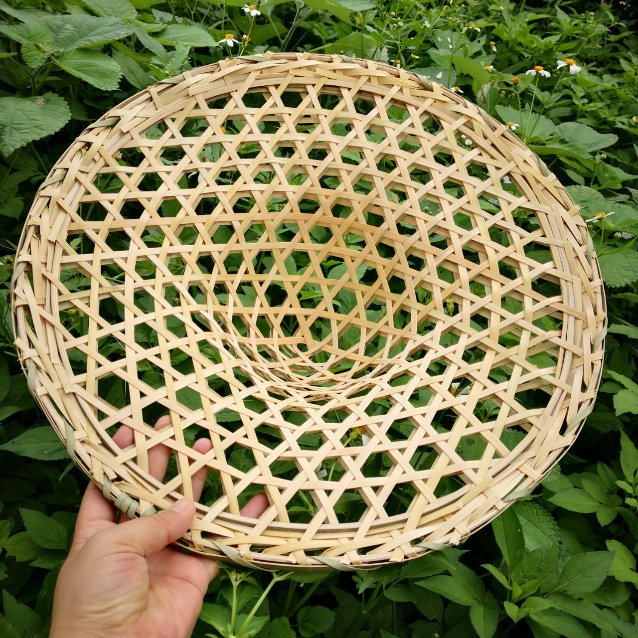 竹编斗笠竹帽镂空帽舞台表演道具帽子竹帽跳舞斗笠