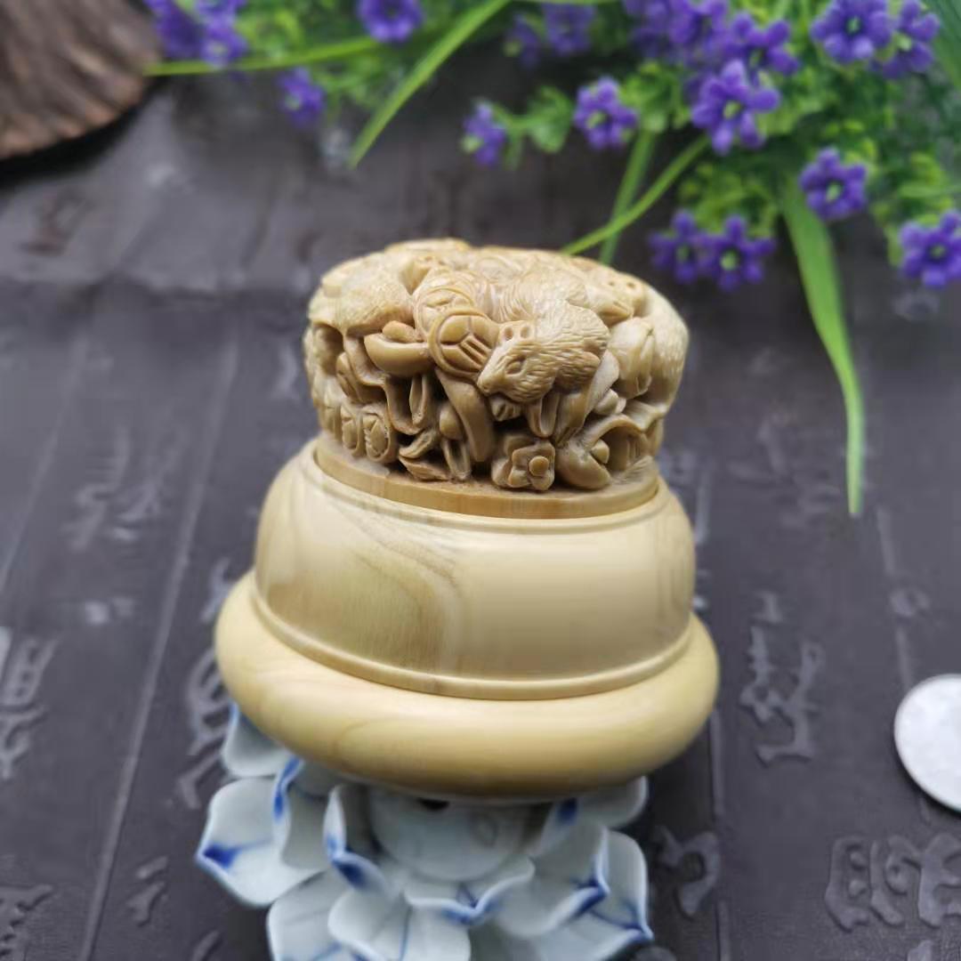 蝈蝈葫芦口盖蒙心鹿角材质葫芦高蒙芯老谭罐竹蛉筒子蛐蛐叫罐配件