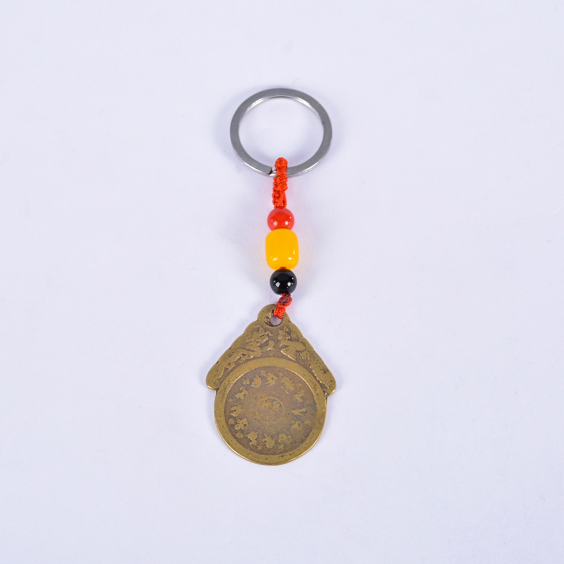 Zodiac Keychain Copper Coin Ornaments Qing Dynasty Five Emperors' Coins Automobile Hanging Ornament