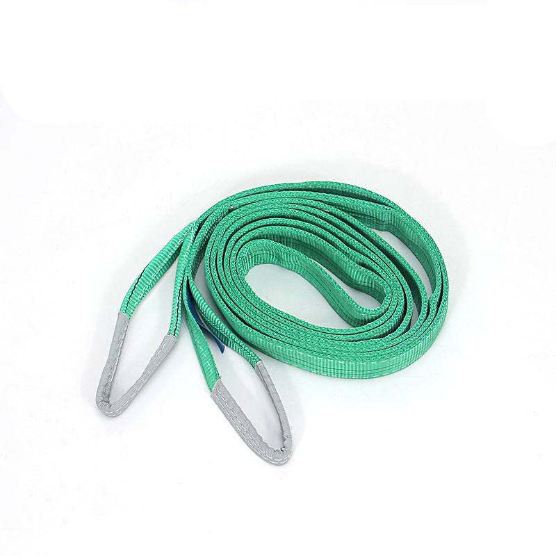 厂家直销100%涤纶吊带2吨吊眼平带吊装带吊索 加宽扁平吊车吊带