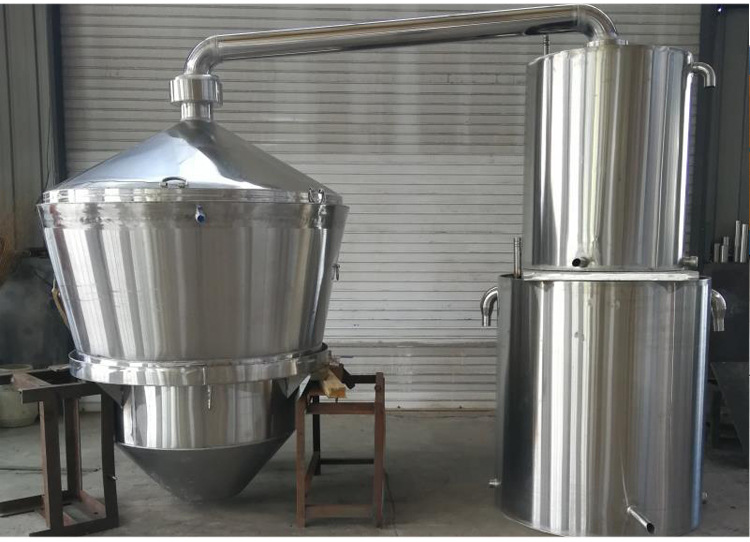 不锈钢烧酒酿酒设备 家用200型固态酿酒设备 白酒蒸馏器小型甑锅