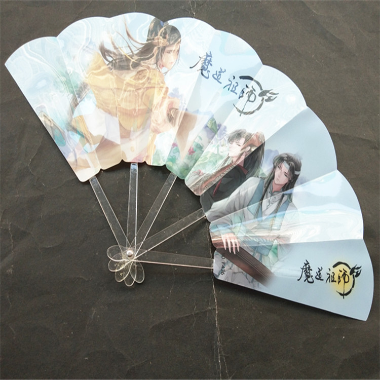 热销可爱卡通七折扇 学生便携折叠扇子 2元扇子