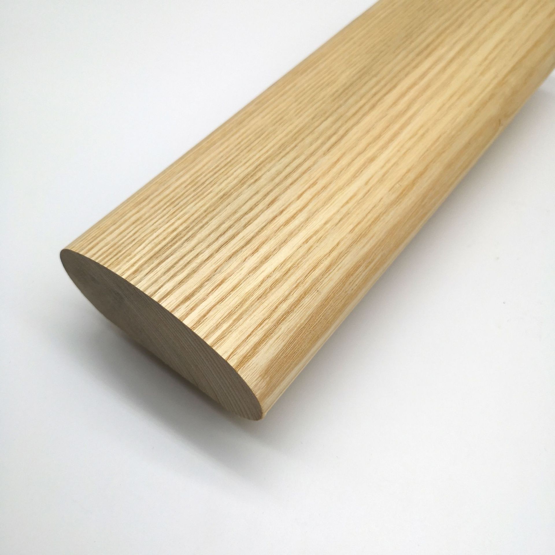 东莞厂家实木楼梯扶手水曲柳椭圆木扶手原木扶手家装木扶手定制