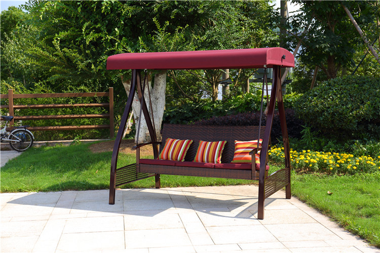 吊床户外秋千摇椅吊篮吊椅花园庭院摇摆椅休闲摇床铁艺吊床室