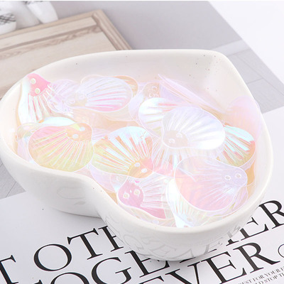 18mmab 镭射 贝壳亮片手工材料美甲饰品diy 点缀配件配饰