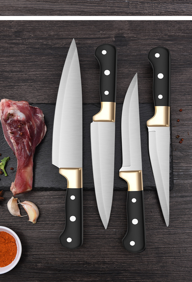 屠宰刀木柄锻打剔骨刀割肉刀剥皮刀尖刀出骨刀专业屠宰不锈钢厨刀