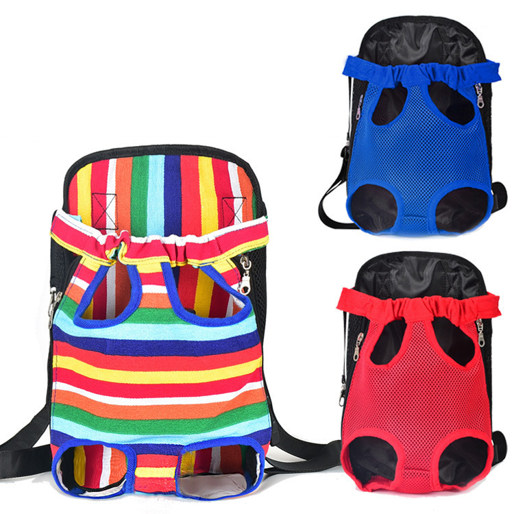 Cross-Border Pet Chest Bag Portable Pet Cat Bag Dog Mesh Breathable Comfortable Backpack Pet Bag Wholesale
