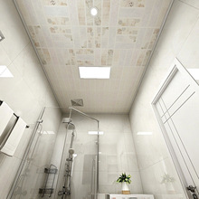集成吊顶铝扣板300*300厨房卫生间纳米抗油污滚涂天花板