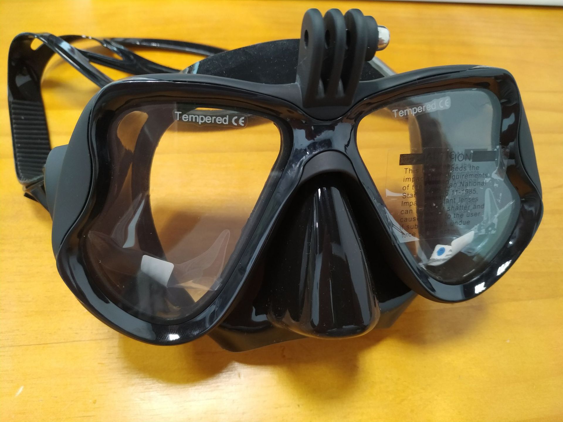 潜水镜 呼吸管套装 浮潜面罩全干式 新款戴耳塞摄像 潜水眼镜成人